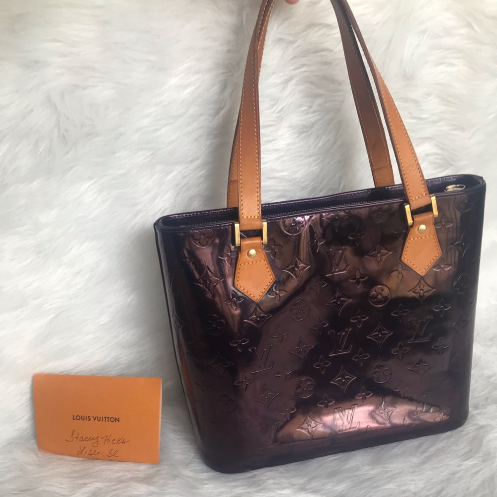 Louis Vuitton Amarante Houston Vernis Purple